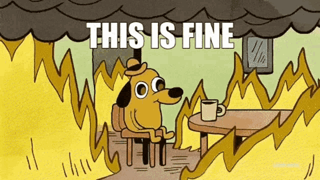 A room on fire